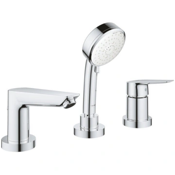 3-daļīgs vannas maisītājs Grohe BauEdge, hroms, 25
