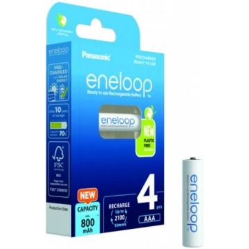 Eneloop aku. AAA 800 mAh 4Pcs. BK-4MCDE/4BE