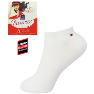 Īsās zeķes sievietēm, Favorite 22039 white, baltas