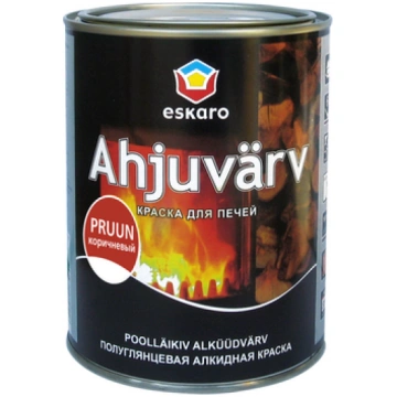 Karstumizturīga alkīda krāsa krāsnīm Eskaro 0.9L b