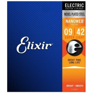 Elixir Nanoweb 9-42 stīgas elektriskajai ģitārai