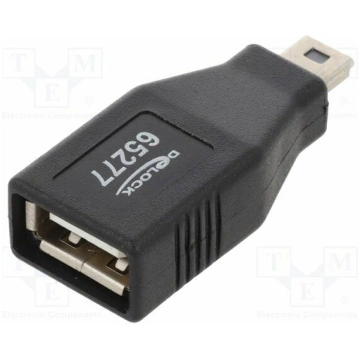 Adapter; USB 2.0; USB A socket,USB B mini plug; ni