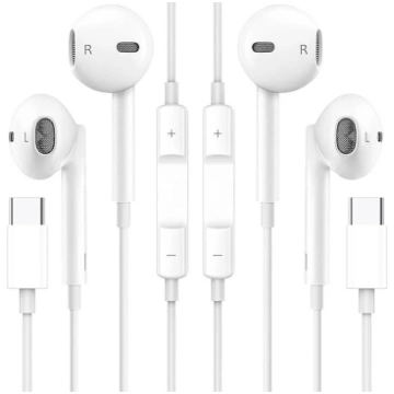 USB C vadu austiņas iPhone 17/16/16e/15 Pro Max In