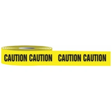 Accuform® MPT00 Barricade Tape, Black/Yellow, 1000