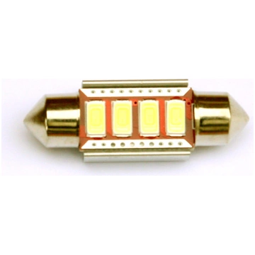 LED lampa 4d, CB, C5W, 36mm, balta