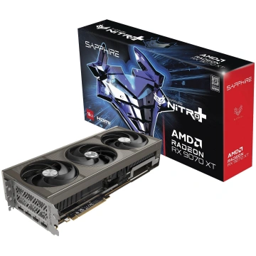 SAPPHIRE Radeon RX 9070 XT Nitro+ Gaming OC, graph