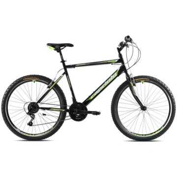 Kalnu velosipēds Capriolo Passion M 26", melns/zaļ