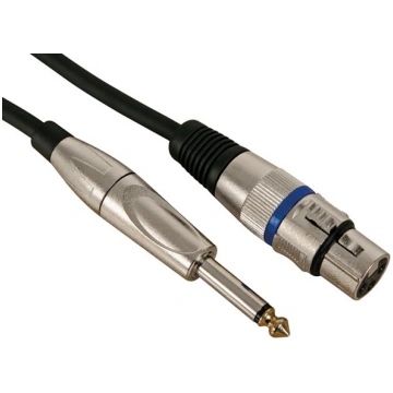 XLR CABLE - XLR FEMALE to JACK 6.35 mm - MONO - 10