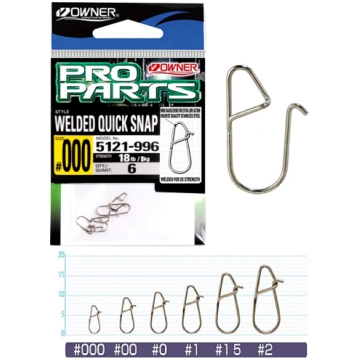 Karabīnes Owner WELDED QUICK SNAP TAIRIKI 5121-996