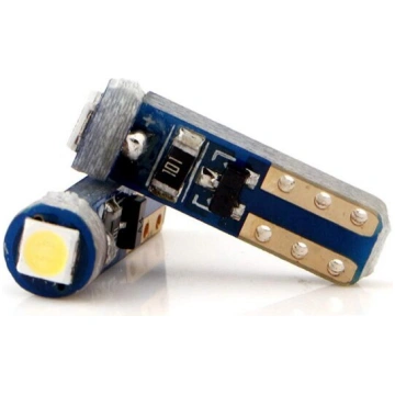 LED spuldzītes T5, 3SMD, PCB, zilas Alburnus