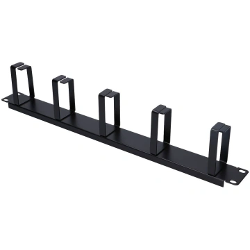 Extralink Cable organizer | 1U, black EX.8680