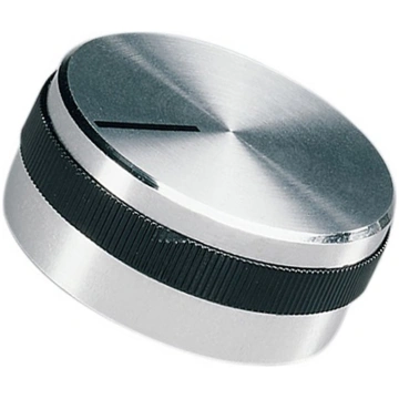 Knob; with pointer; aluminium,plastic; Øshaft: 6mm