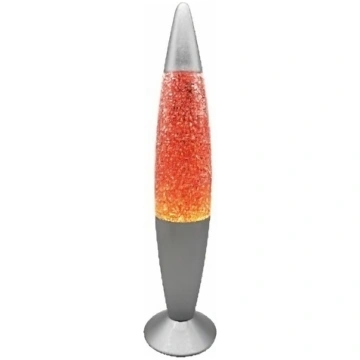 Dekoratīva lavas galda lampa, 5W, sarkana BESK