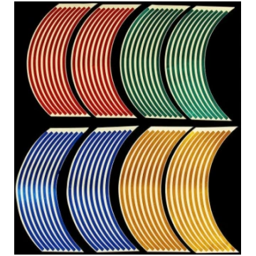 Atstarojošas uzlīmes uz riteņa loka Wheel Stickers