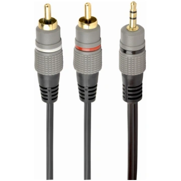 CABLE AUDIO 3.5MM TO 2RCA 2.5M/GOLD CCA-352-2.5M G