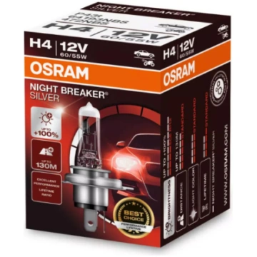 H4 OSRAM NIGHT BREAKER SILVER +100% BOX 64193NBS a