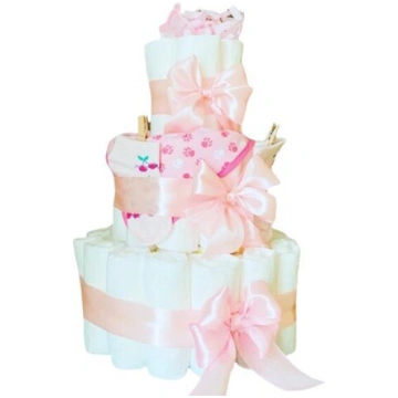 Pamperu torte "Zefīrs ar piedevām" Babycakeshop Pa