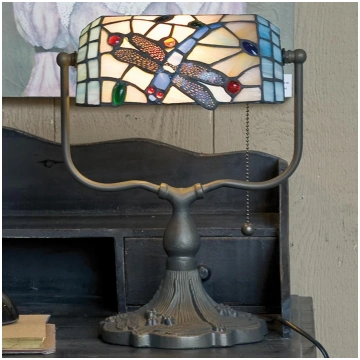 Banķiera lampa "Dragonfly" Tiffany stilā Clayre&Ee