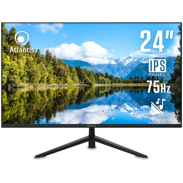 Atlantis Monitor 24 collas, 24" IPS 75Hz ekrāns, F