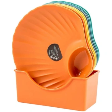 WANGCL 8 x Creative Snack Tray Shell formas plate