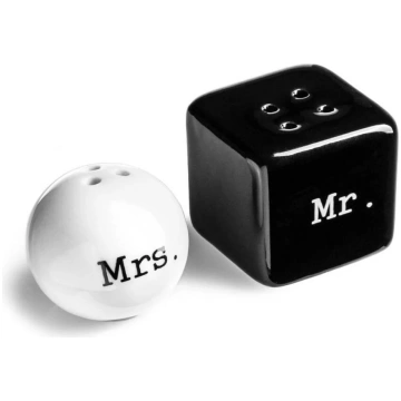 Sāls un piparu kratītāji MR. & MRS