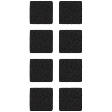 FELT PADS D25X25 BLACK 8PCS 168002491 (47720131706