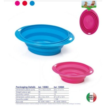Bļoda dzīvniekiem ceļojuma Oval Small 0.5L 19x14,5