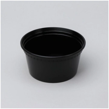 Zupas trauks 330ml, melns, PP, 25 gab