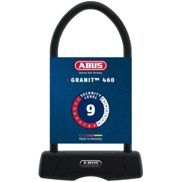 ABUS Granit 460 U-Lock + SH B kronšteins – velosip