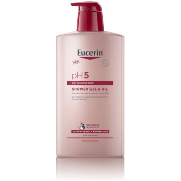 EUCERIN pH5 dušas želeja un eļļa, 400ml