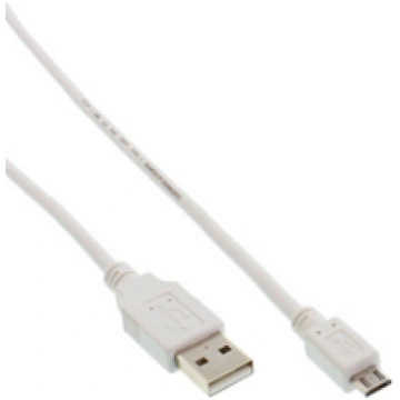 Kabel USB InLine USB A/Micro USB 1.5m Balts (31715
