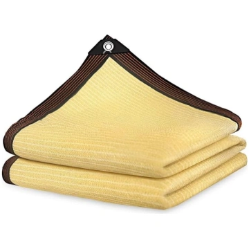 Shade Net Greenhouse with Eyelets, Beige Shade Net