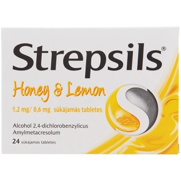 Strepsils Honey & Lemon, 24 sūkajamās tabletes