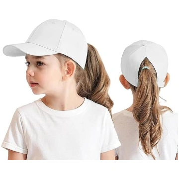 HERUAI Bērnu Ponytail beisbola cepure 3-8 gadi Mei