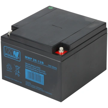 AKUMULATORS 12V/26AH-MWP MW POWER