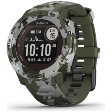Garmin Instinct Solar Camo Green Watch