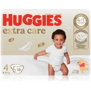 Huggies Extra Care autiņbiksītes, 33 gab., 4. izmē