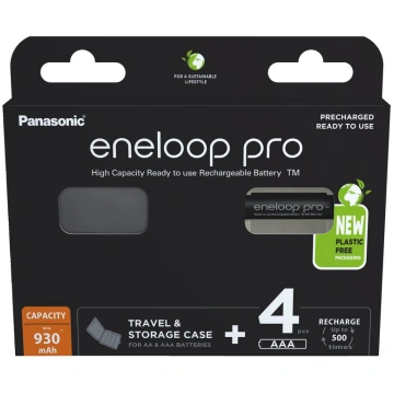 Panasonic Eneloop PRO Ni-MH 930mAh x 4 uzlādējamās