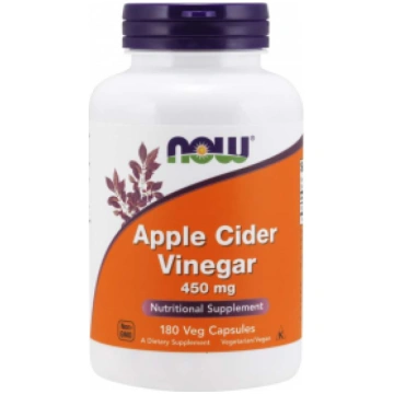 Apple Cider Vinegar 450 mg Now Foods 180 vcaps
