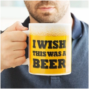 Milzīga krūze "I wish this was a beer" Nav norādīt