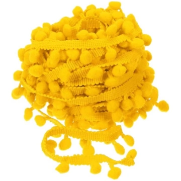 QUARKZMAN 10 jardi Pom Pom bumbiņu bārkstīm, lente