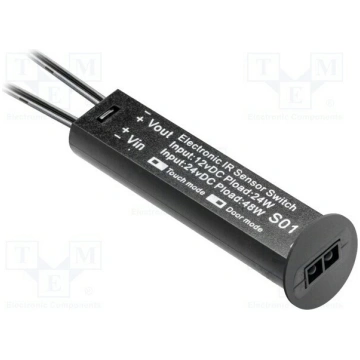 Touchless switch; black; 12VDC,24VDC; with motion 