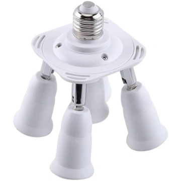 Zerodis 3/4/5 in 1 regulējams E27 uz E27 pamatnes 