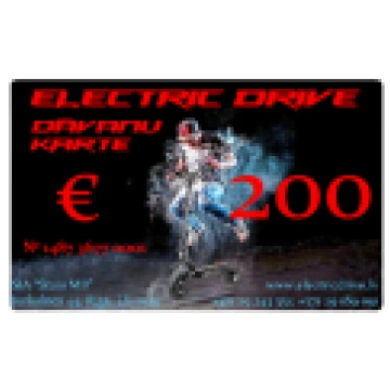 Dāvanu karte 200€ ELECTRIC DRIVE Dāvanu karte Dual