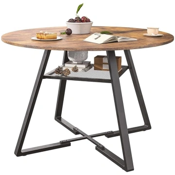 Round Dining Table 120cm Kitchen Table for 4-6 Sea