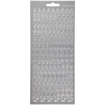 Focus Focus Stickers Silver Letters Design 2 17022