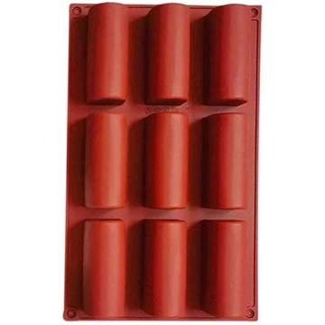 3D Cylinder Silicone Dessert Mold Twinkie Pan Mous