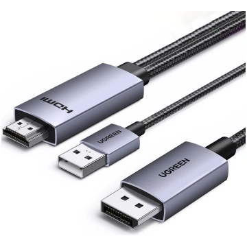 UGREEN DisplayPort / HDMI Cable HD169 4K 60Hz 2m (