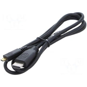 Accessories: connection cable | black | 1m Raspber