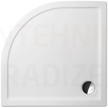 Roltechnik dušas paliktnis FLAT ROUND 800 80x80 Ro